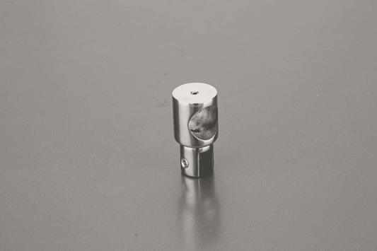 stainless steel glass to pipe connector