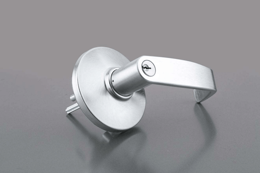 exit trim handle silver colour