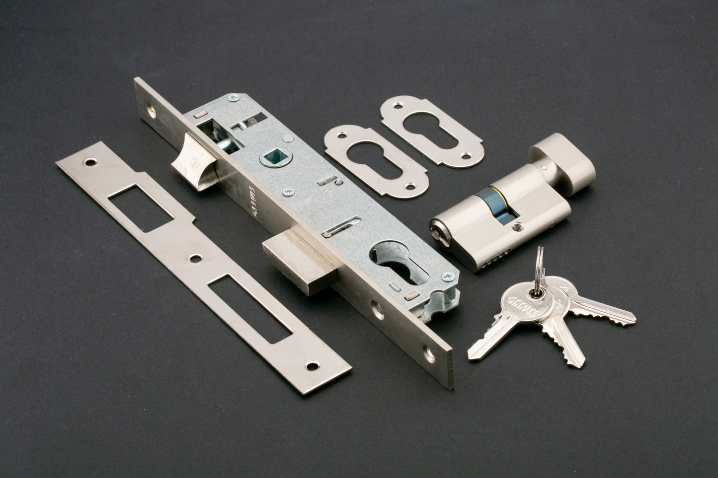 latch lock with knob