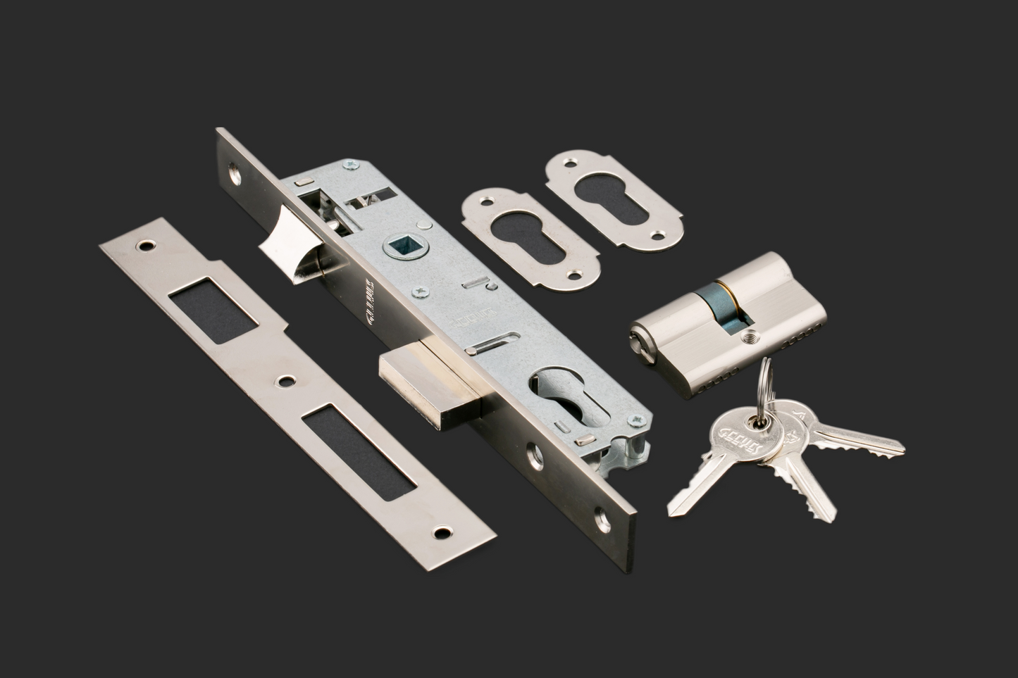 Aluminium Lock Body Without Cylinder Latch type