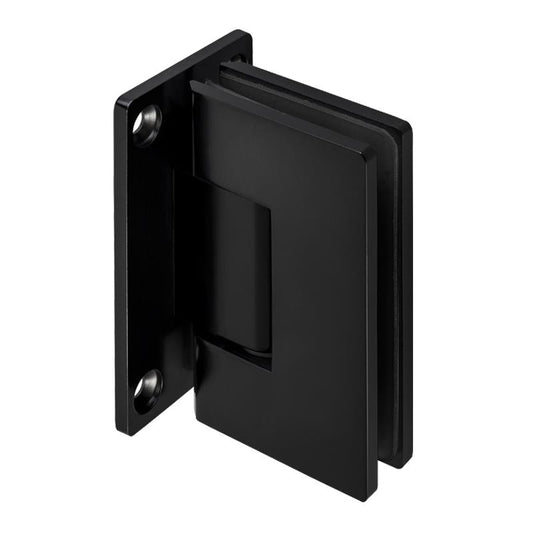 wall to glass hinges black colour