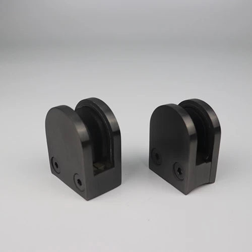 wall to glass connector round shape black colour